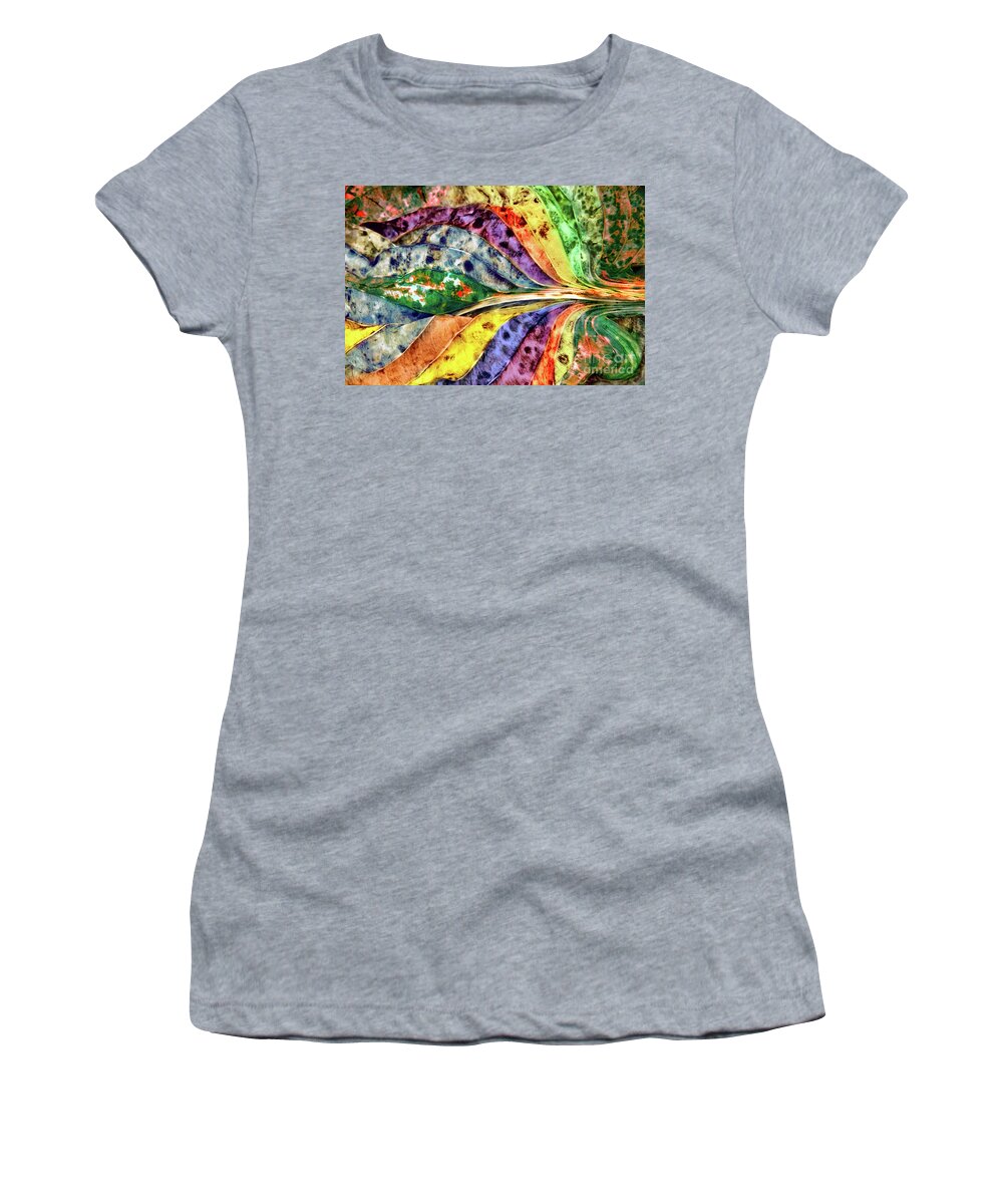 Abstracts Women's T-Shirt featuring the photograph Joseph's Coat by Marilyn Cornwell