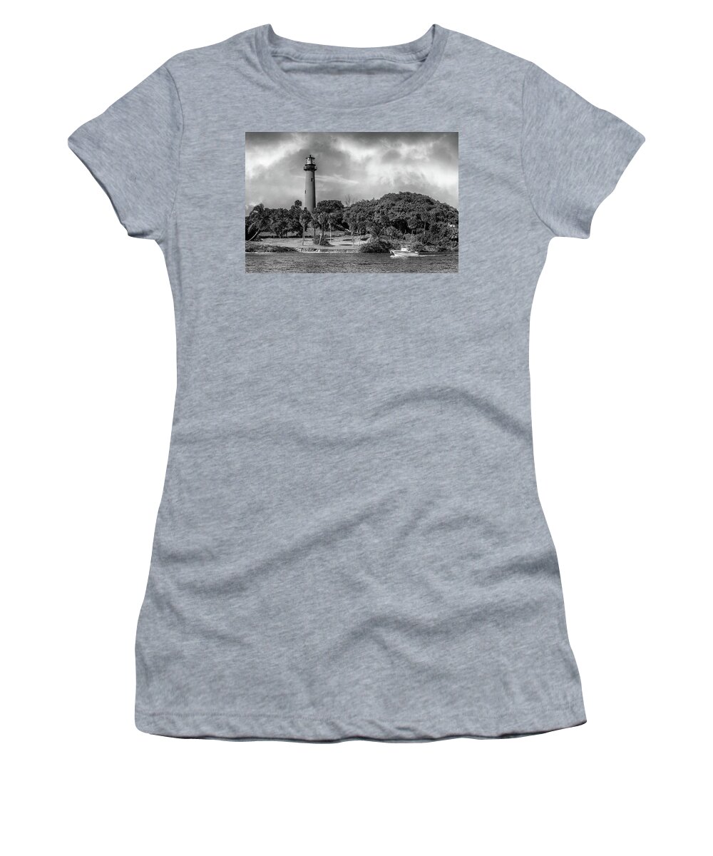 Lighthouses Women's T-Shirt featuring the photograph Jupiter Lighthouse Old Florida by Laura Fasulo