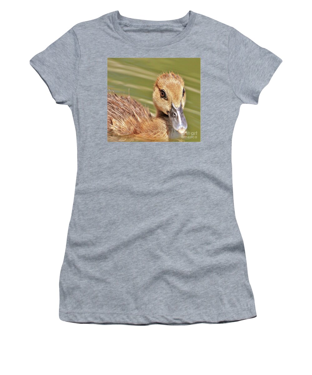 Duckling Women's T-Shirt featuring the photograph Just Cute Little Me by Joanne Carey