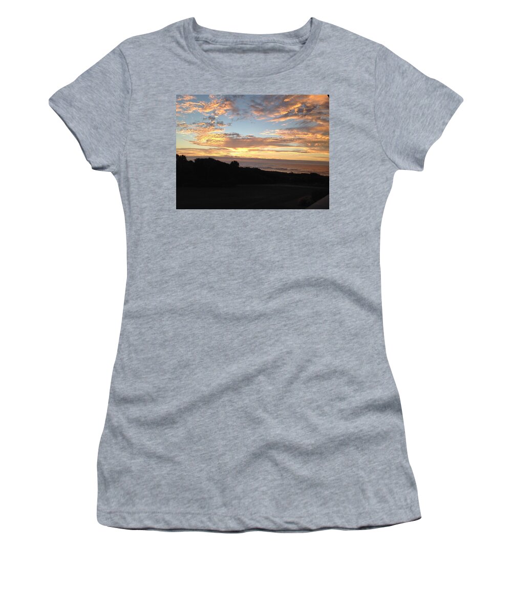 Kiawah Island Women's T-Shirt featuring the photograph Kiawah Island two Sunset by Catherine Wilson