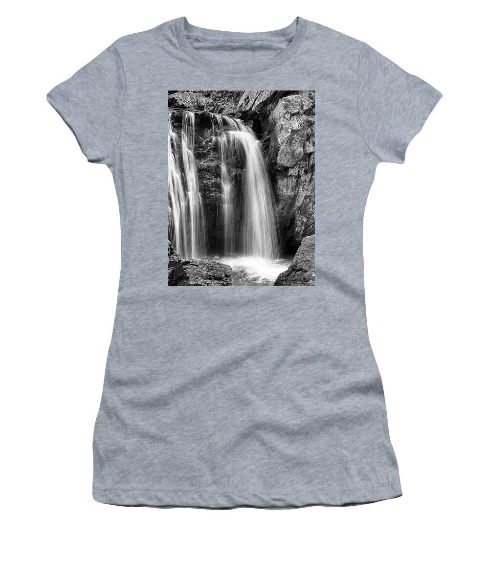 Cascading Women's T-Shirt featuring the photograph Kilgore Falls I by Charles Floyd
