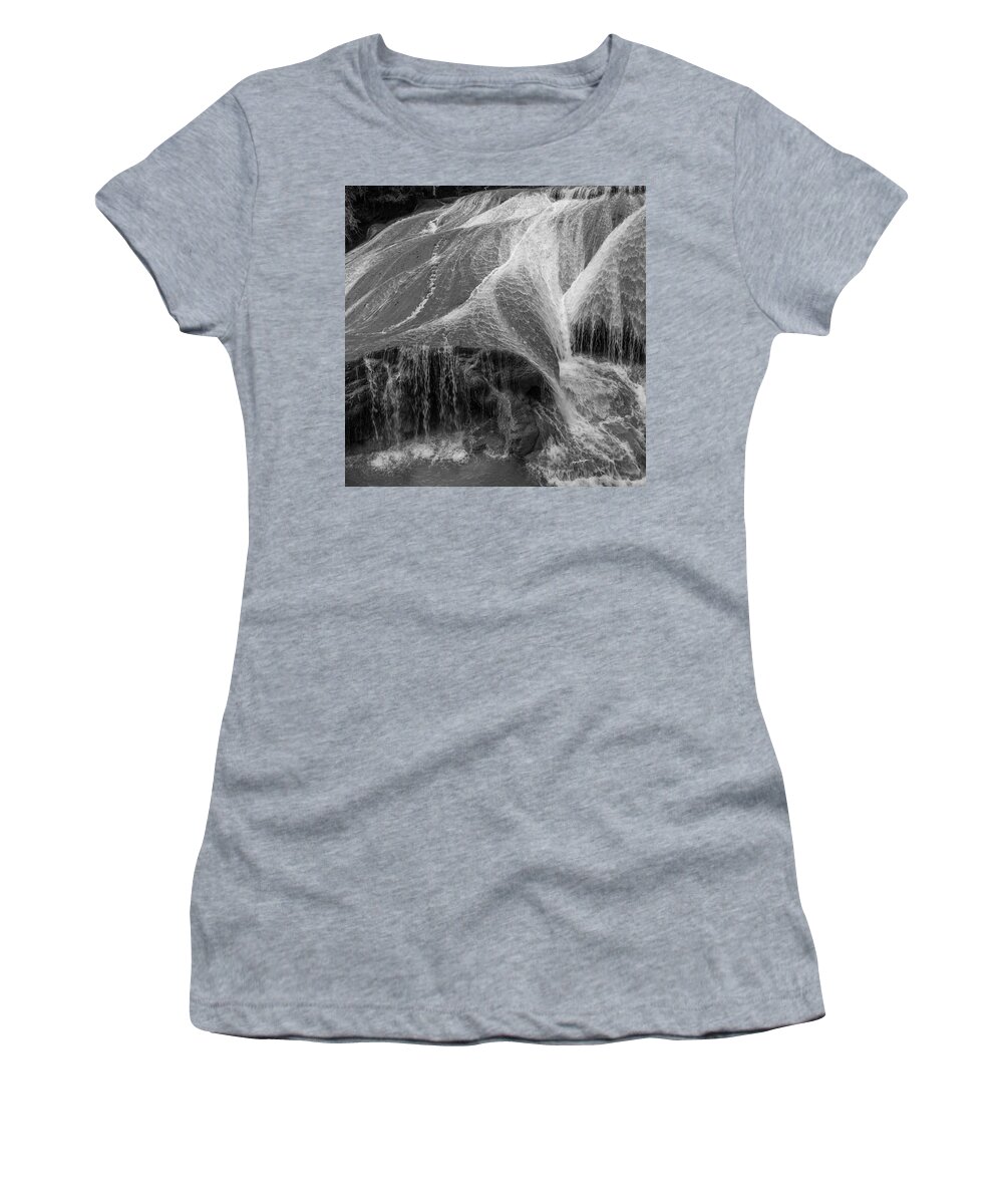 Roberto Barrios Women's T-Shirt featuring the photograph Lacy Cascade by Jurgen Lorenzen