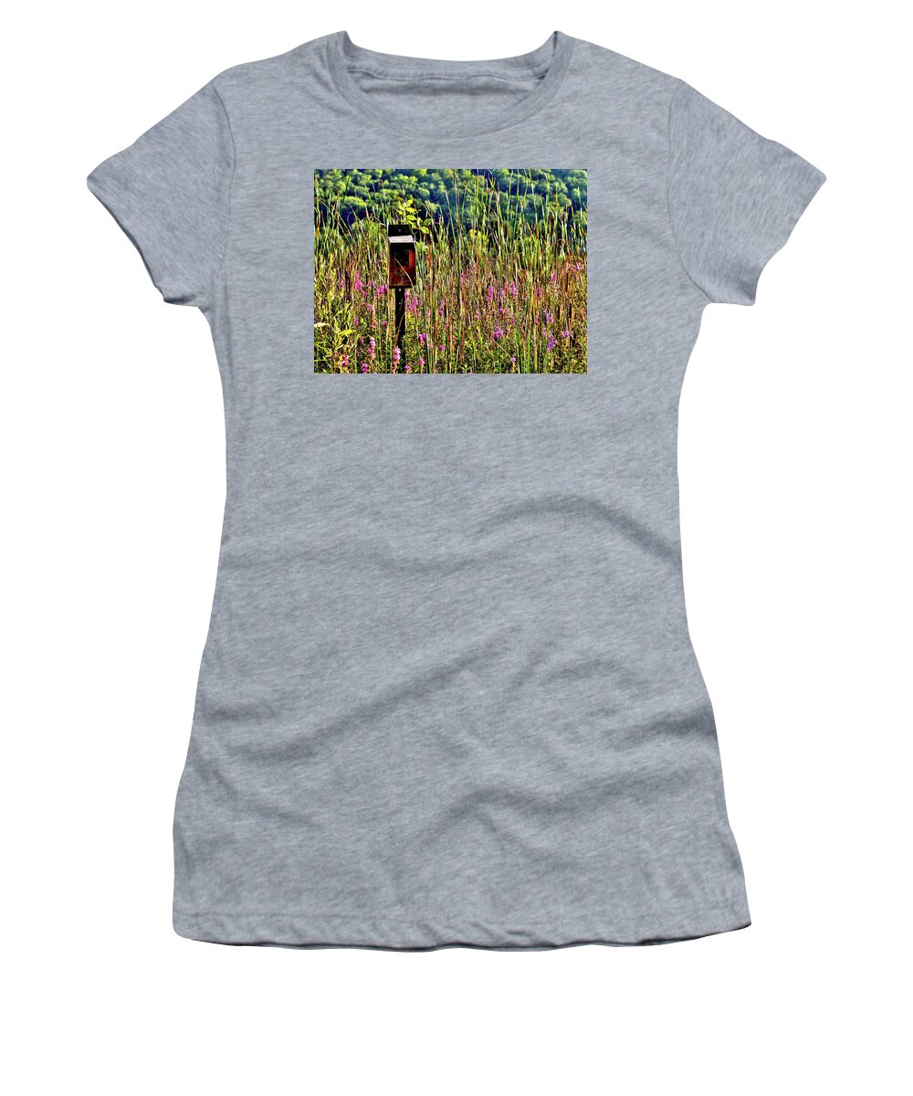 Lake Winona Women's T-Shirt featuring the photograph Lake Home by Susie Loechler