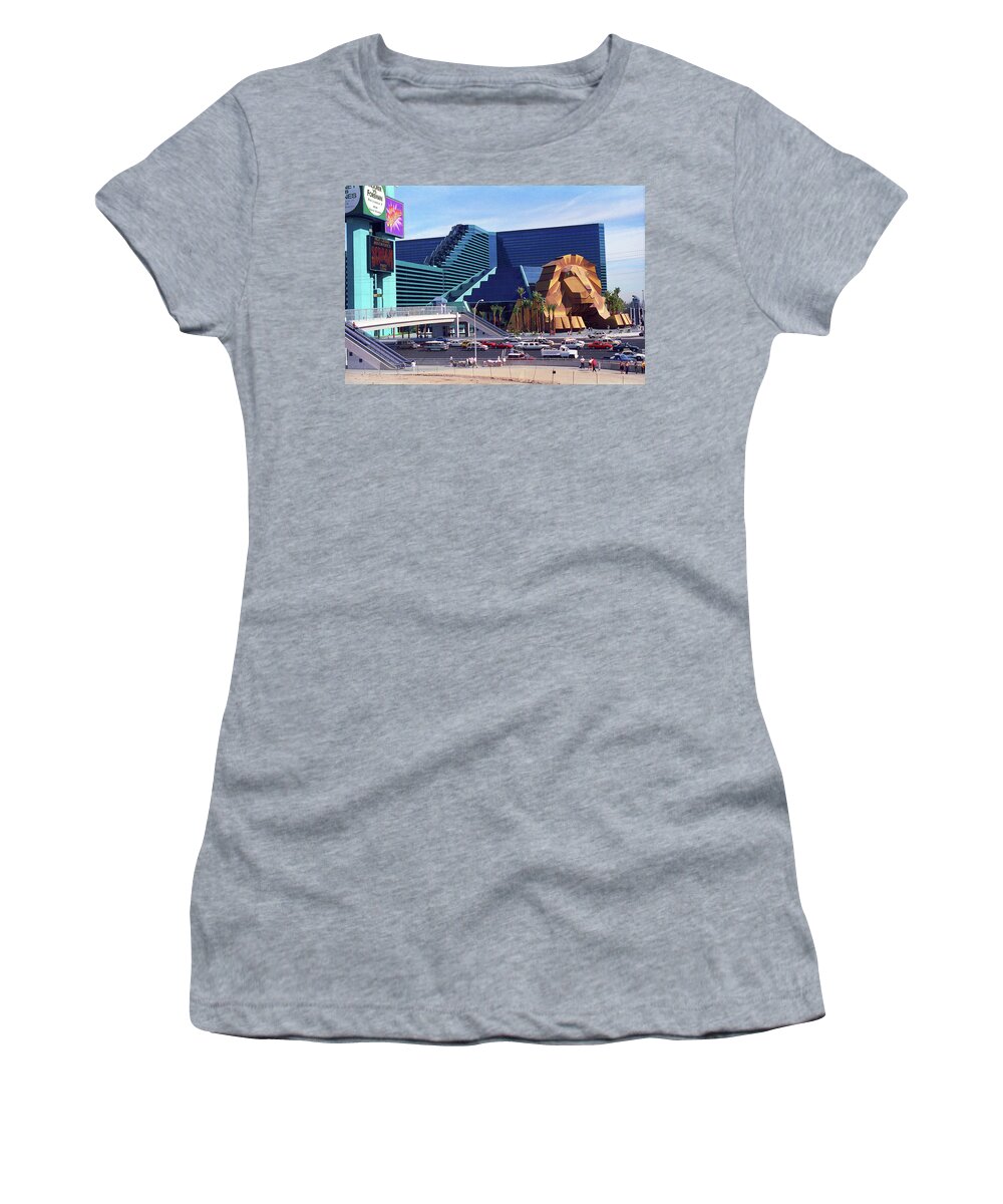 America Women's T-Shirt featuring the photograph Las Vegas 1994 #9 by Frank Romeo