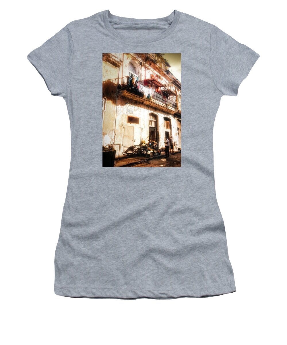 Cuba Women's T-Shirt featuring the photograph Late Afternoon Show by Micah Offman