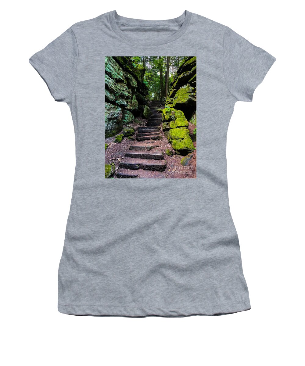 Ledges Trailhead Women's T-Shirt featuring the photograph Ledges Trailhead by Michael Krek