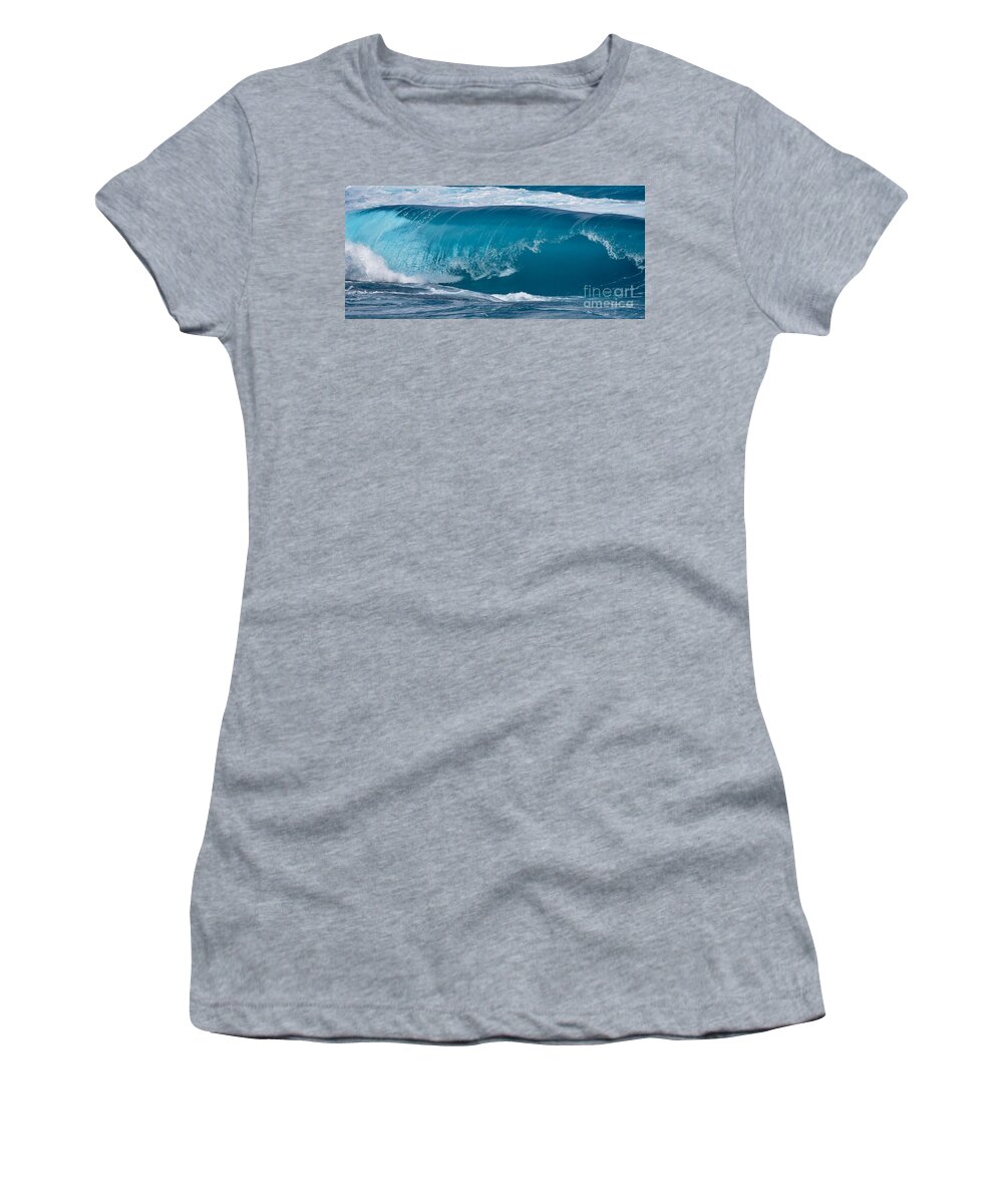 Waves Women's T-Shirt featuring the photograph Life of a Wave Roll by Debra Banks