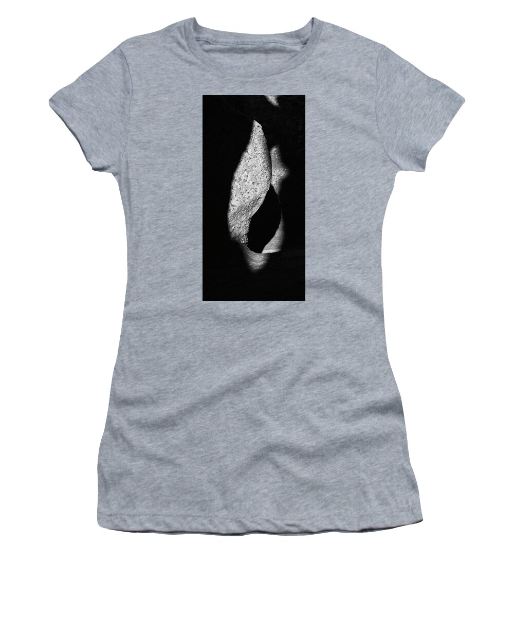 Abstract Women's T-Shirt featuring the photograph Light and Shadow by Mary Lee Dereske