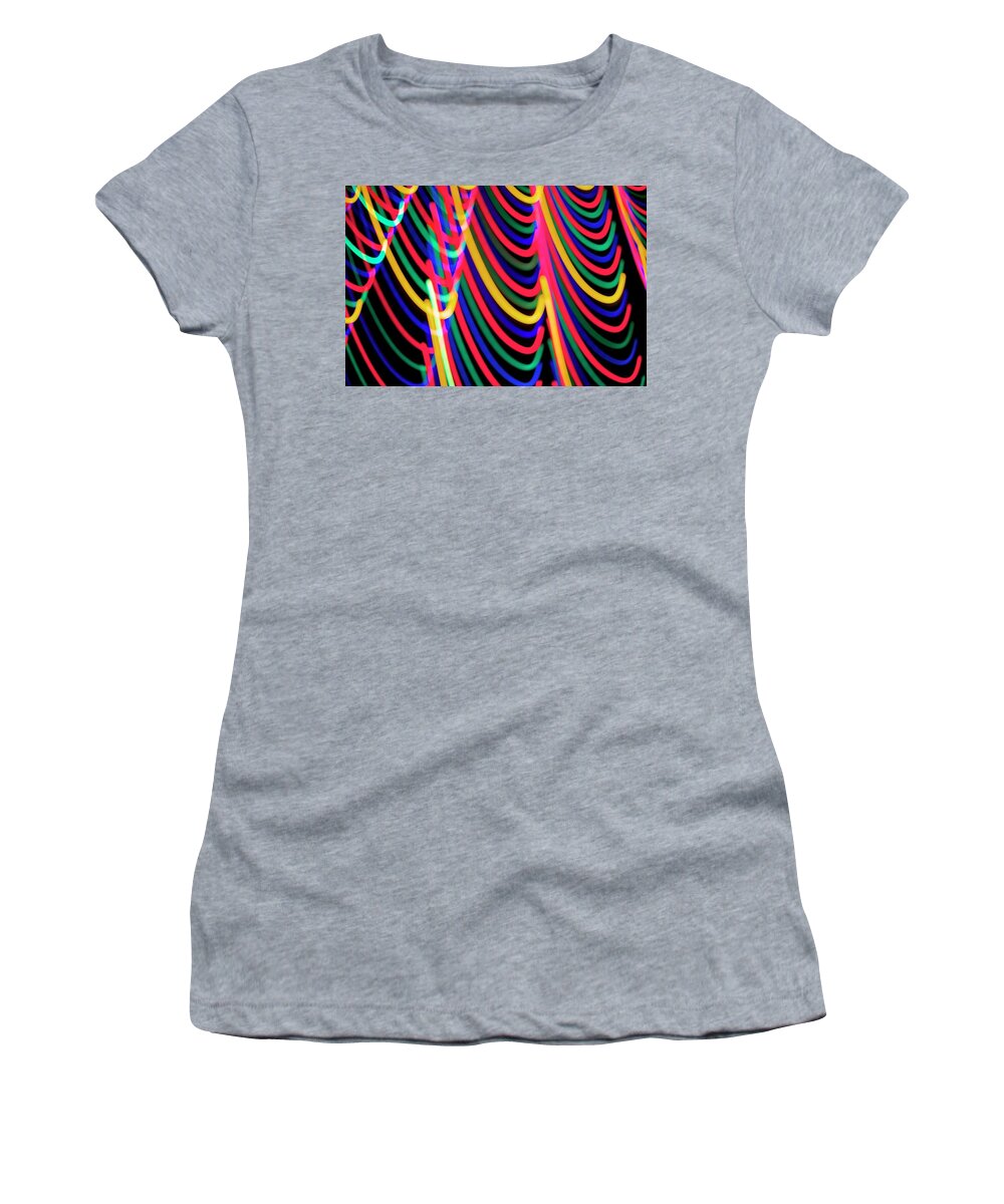 Light Women's T-Shirt featuring the photograph Light Painting - The Curtain by Sean Hannon