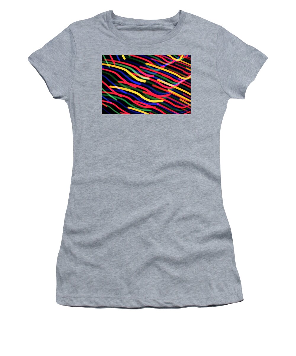 Light Women's T-Shirt featuring the photograph Light Painting - The Swoosh by Sean Hannon