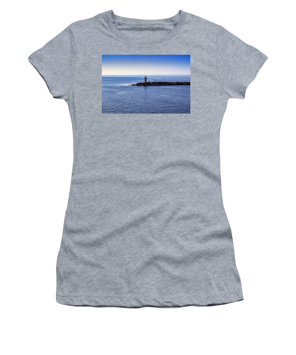 Sea Women's T-Shirt featuring the photograph Lighthouse by MPhotographer