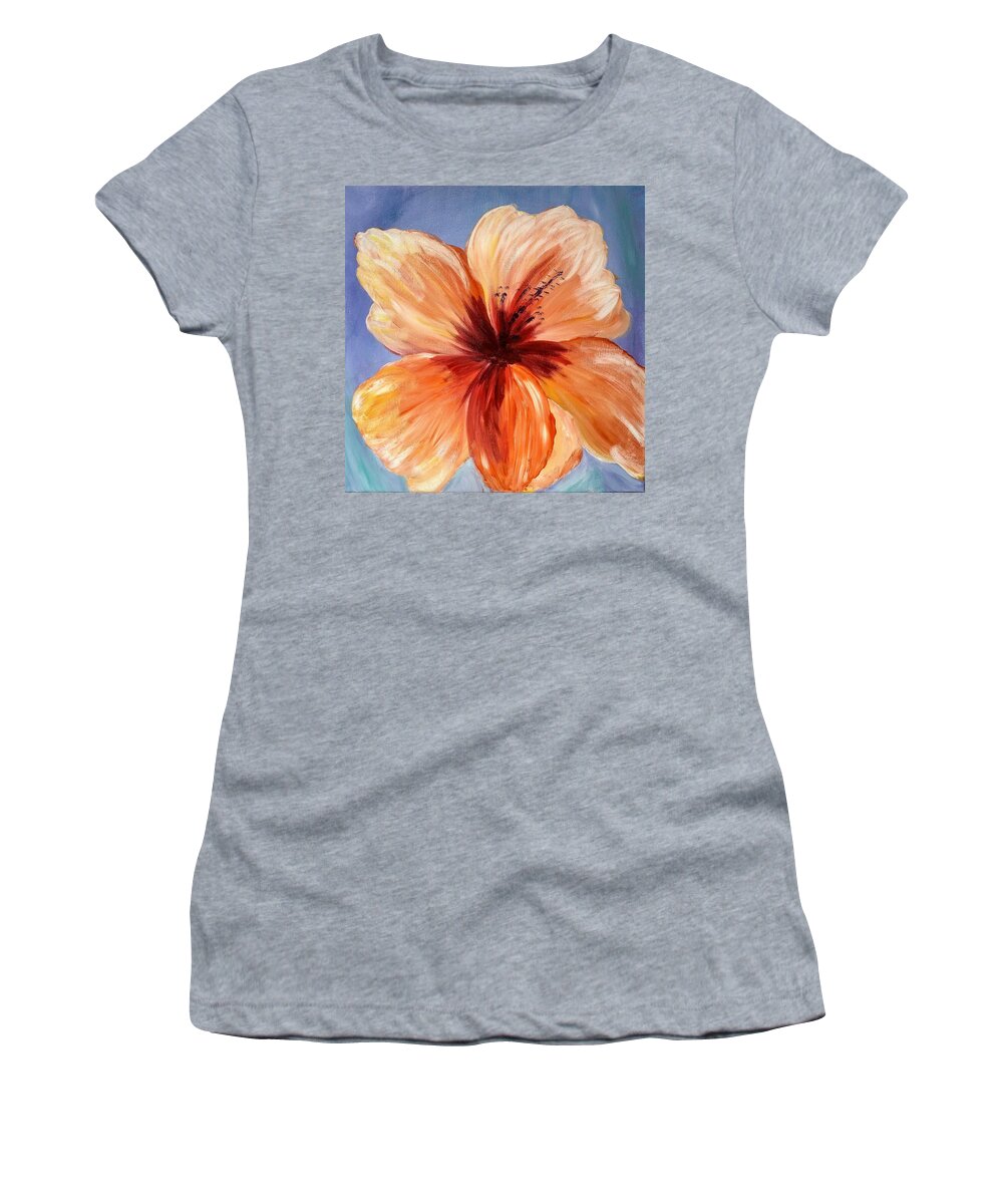 Lily Women's T-Shirt featuring the painting Lily Beauty by Lynne McQueen