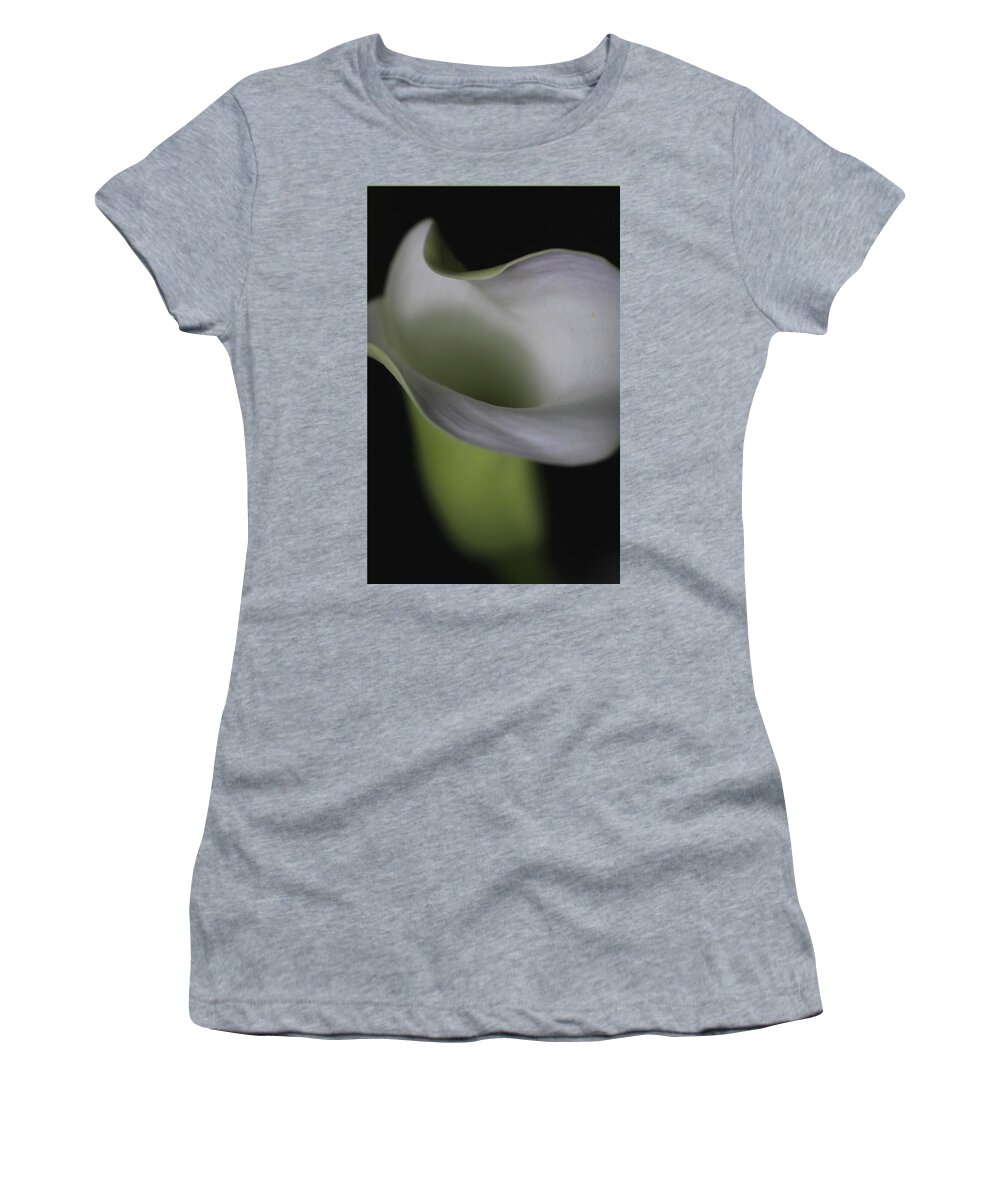 Botanical Women's T-Shirt featuring the photograph Lily Green Grey by Julie Powell