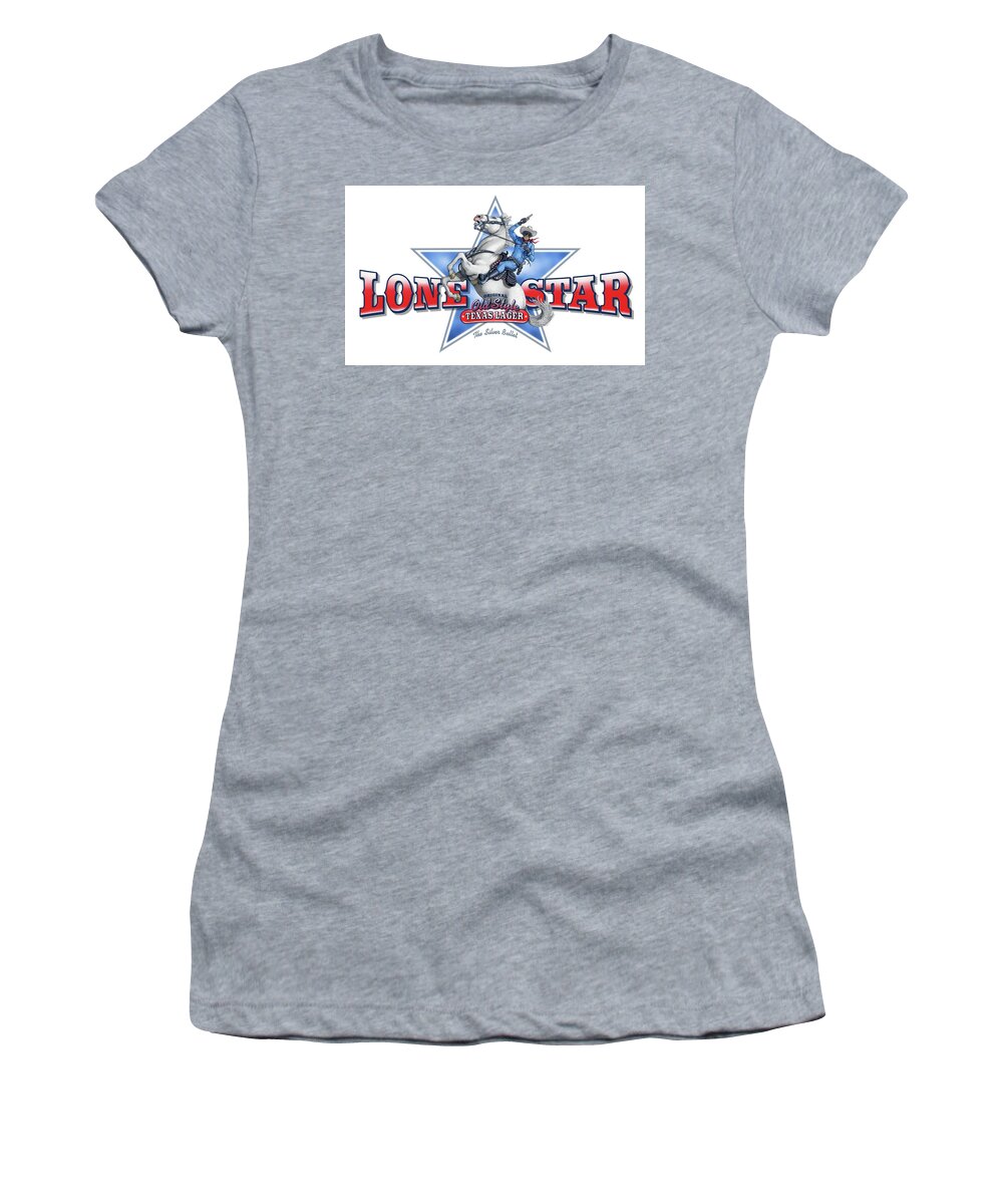 Beer Women's T-Shirt featuring the digital art Lone Star by Scott Ross