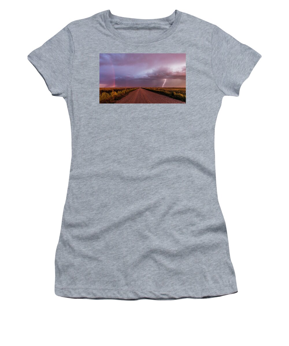 Rainbow Women's T-Shirt featuring the photograph Look Both Ways by Marcus Hustedde