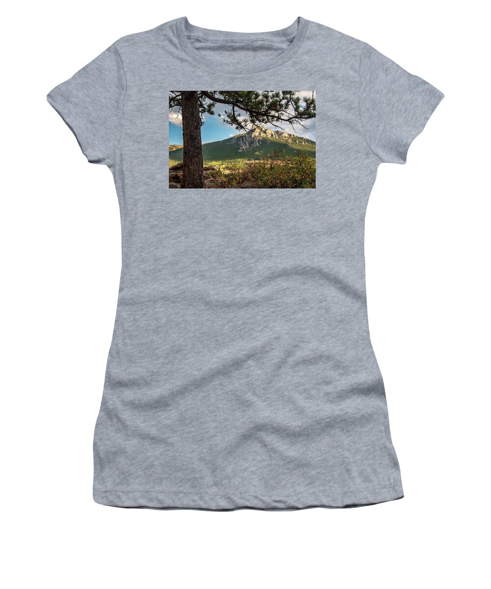Outdoors Women's T-Shirt featuring the photograph Looking in towards Rocky Mountain National by Nathan Wasylewski