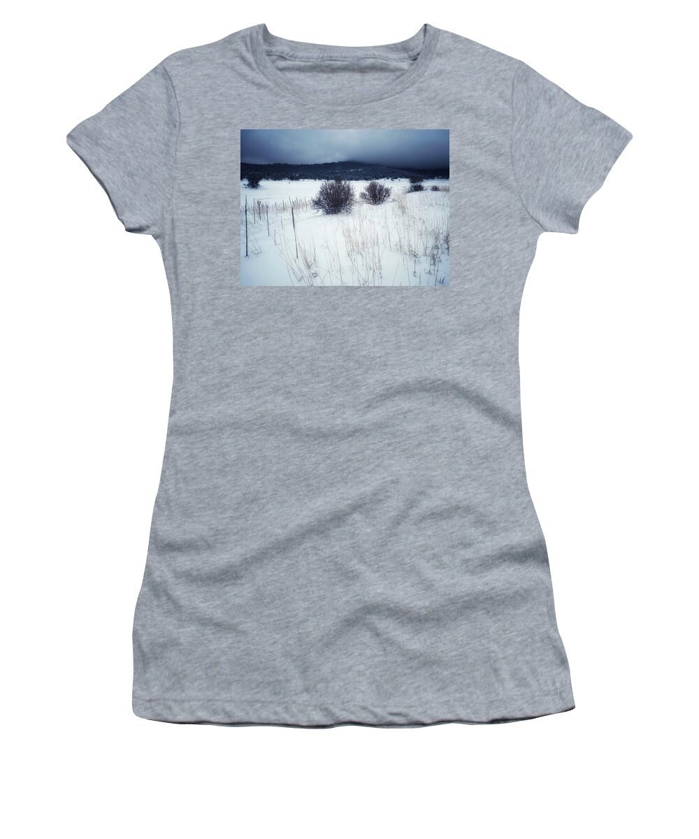 Dan Miller Women's T-Shirt featuring the photograph Looming Storm by Dan Miller