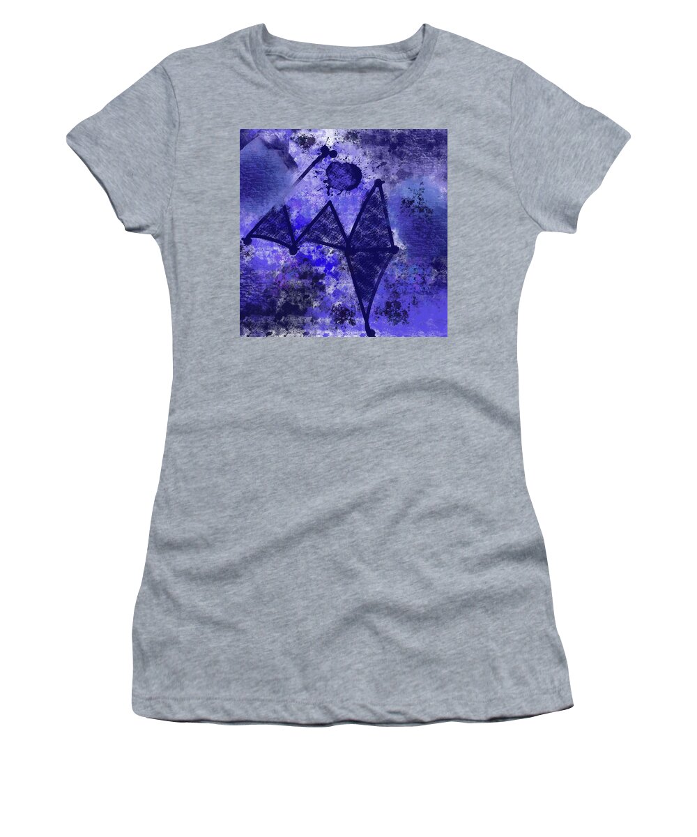 Lost Hypotenuse Women's T-Shirt featuring the digital art Lost Hypotenuse by Ruth Harrigan