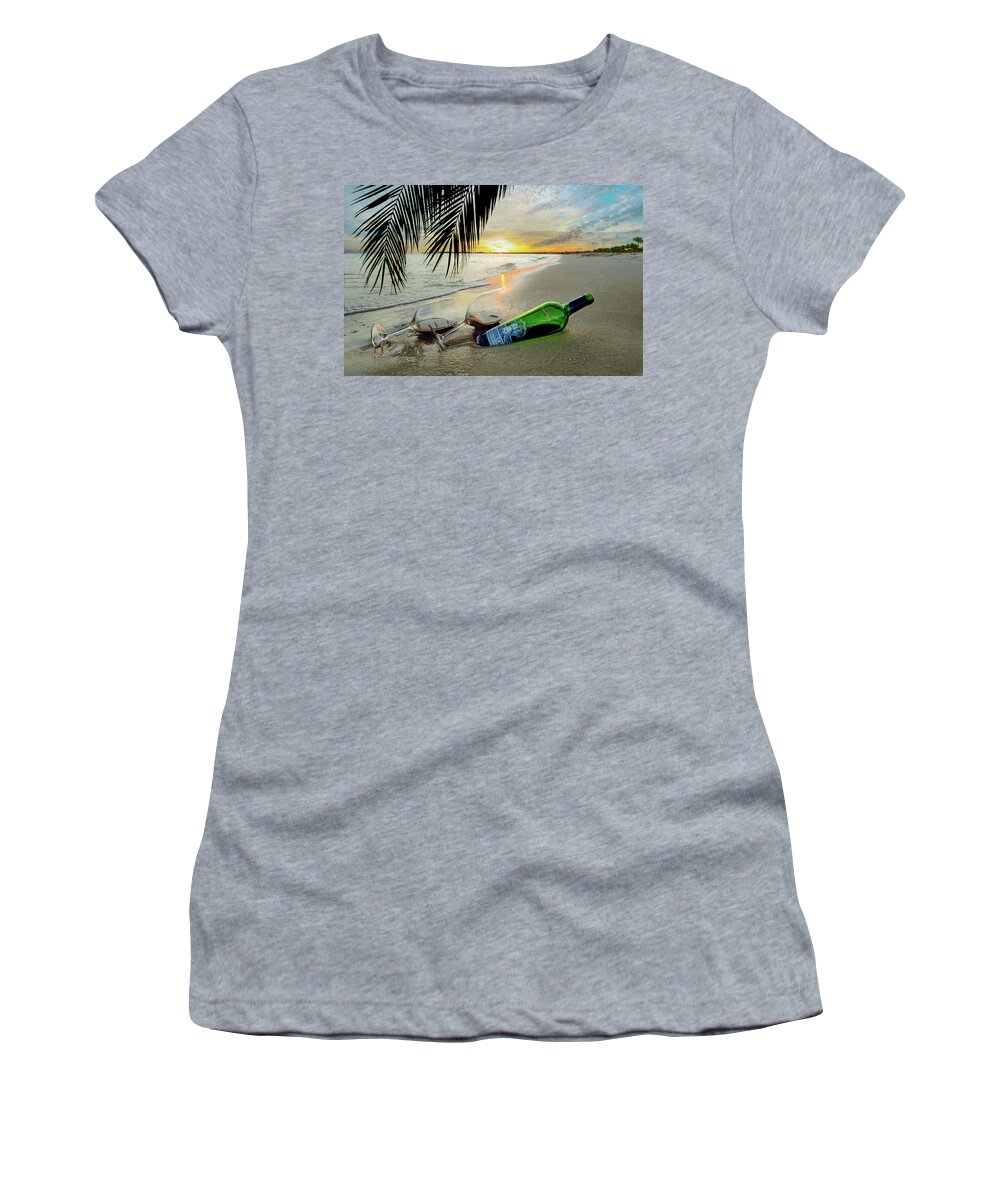 Wine Women's T-Shirt featuring the photograph Lost in Paradise by Jon Neidert