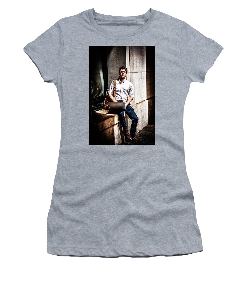 Young Women's T-Shirt featuring the photograph Lost in Sunlight 170528_7481 by Alexander Image