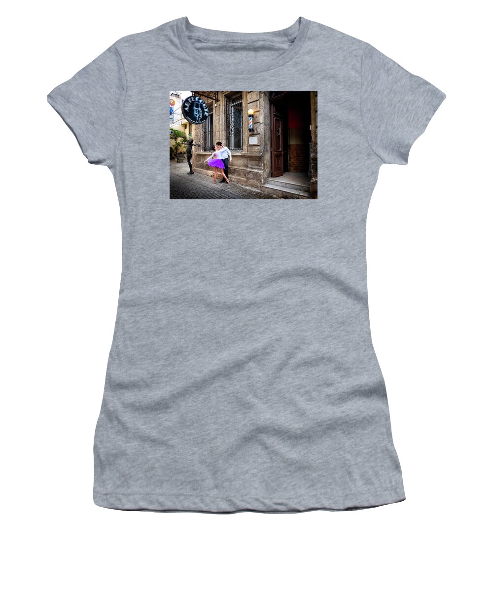 Ballet Women's T-Shirt featuring the photograph Love in Havana by Kathryn McBride