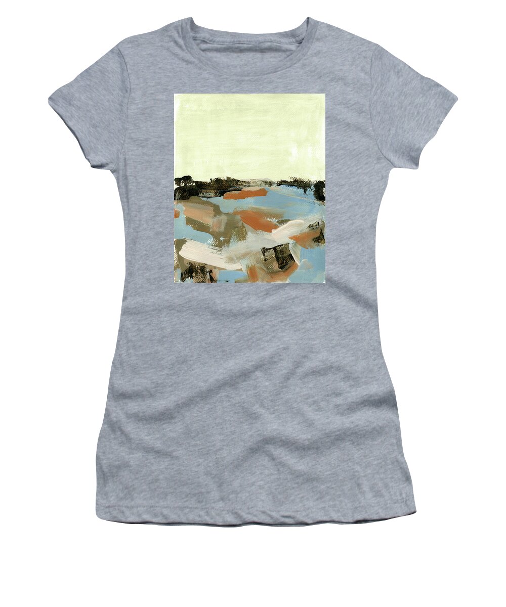 Abstract Landscape Women's T-Shirt featuring the painting Lovin' Every Minute Of It by Jacquie Gouveia