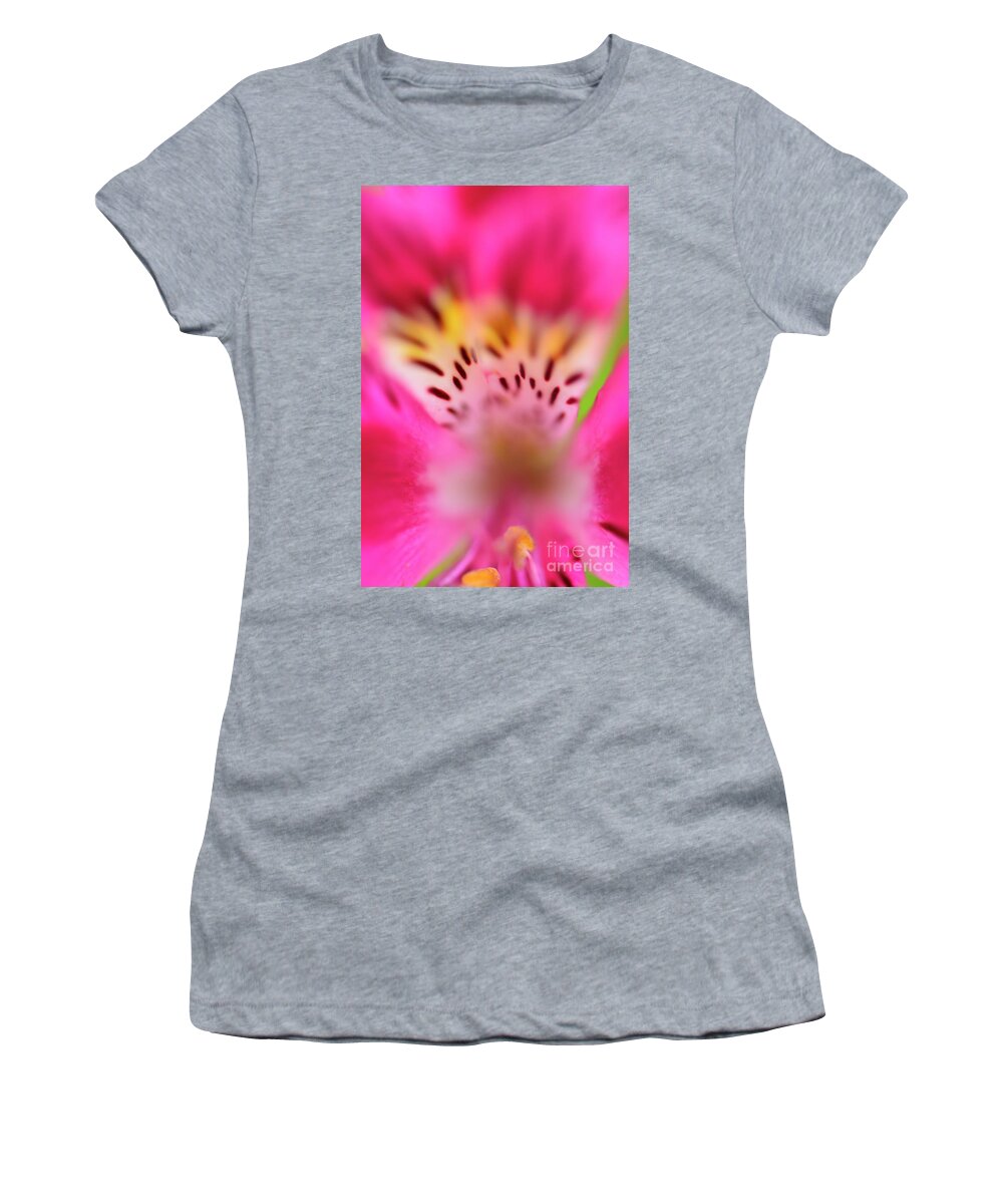 Flower Women's T-Shirt featuring the photograph Details in Pink #1 by John F Tsumas