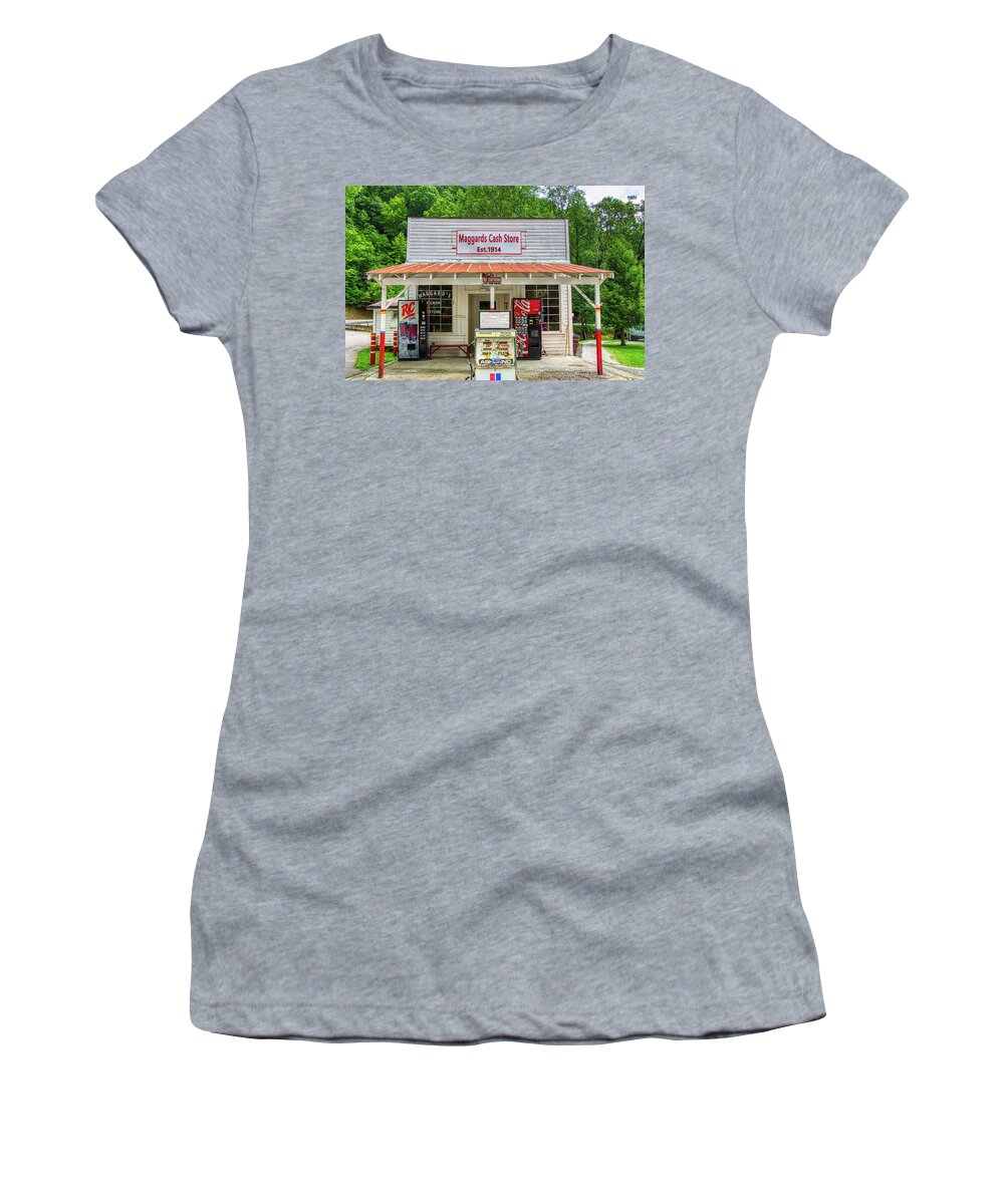 General Store Women's T-Shirt featuring the photograph Maggards Cash Store by Dale R Carlson