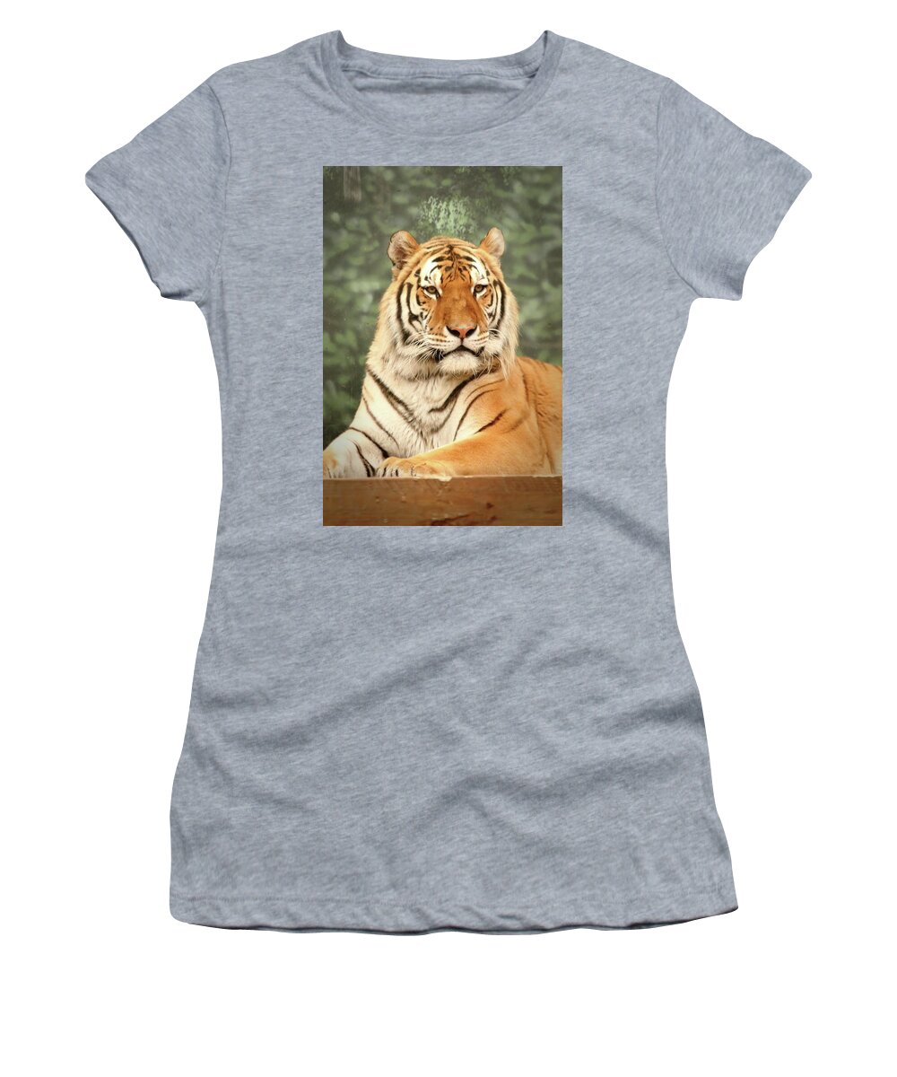 Tiger Women's T-Shirt featuring the photograph Majestic by Lens Art Photography By Larry Trager