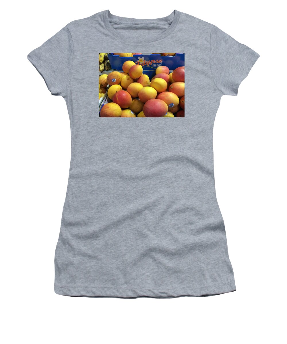 Mango Women's T-Shirt featuring the photograph Mangoes Are From Heaven by Calvin Boyer