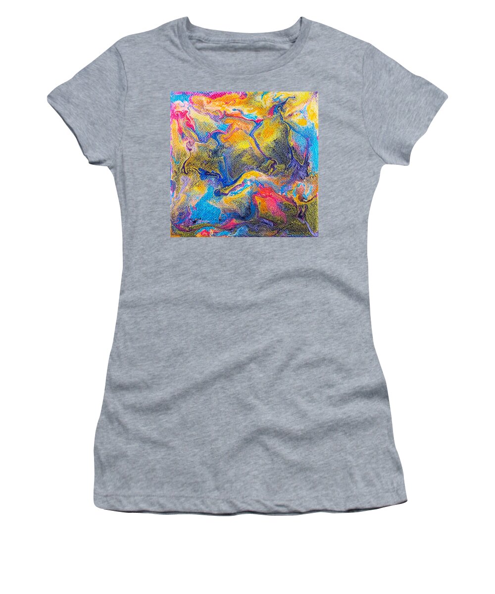 Abstract Women's T-Shirt featuring the painting Mangroves by Christine Bolden