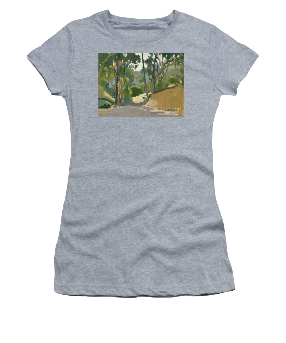Canyon Women's T-Shirt featuring the painting Maple Canyon, San Diego by Paul Strahm