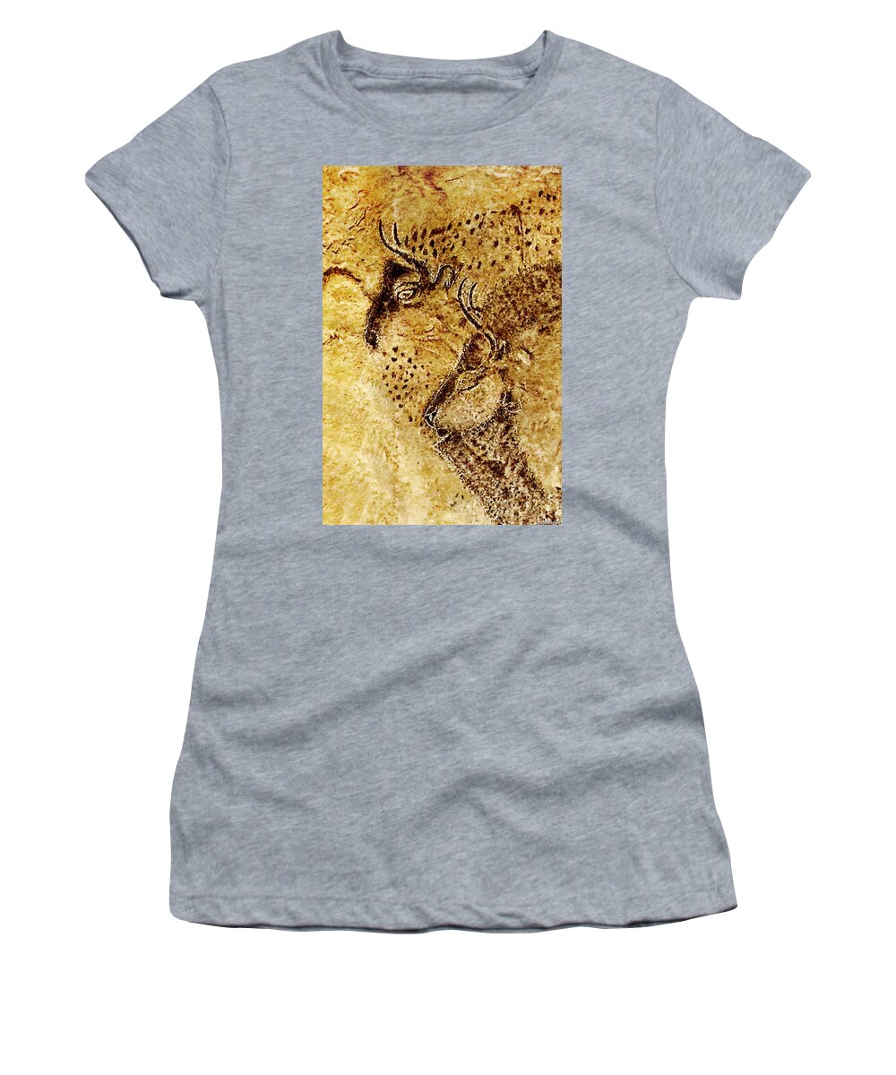 Bison Women's T-Shirt featuring the photograph Marsoulas - Two Bison by Weston Westmoreland