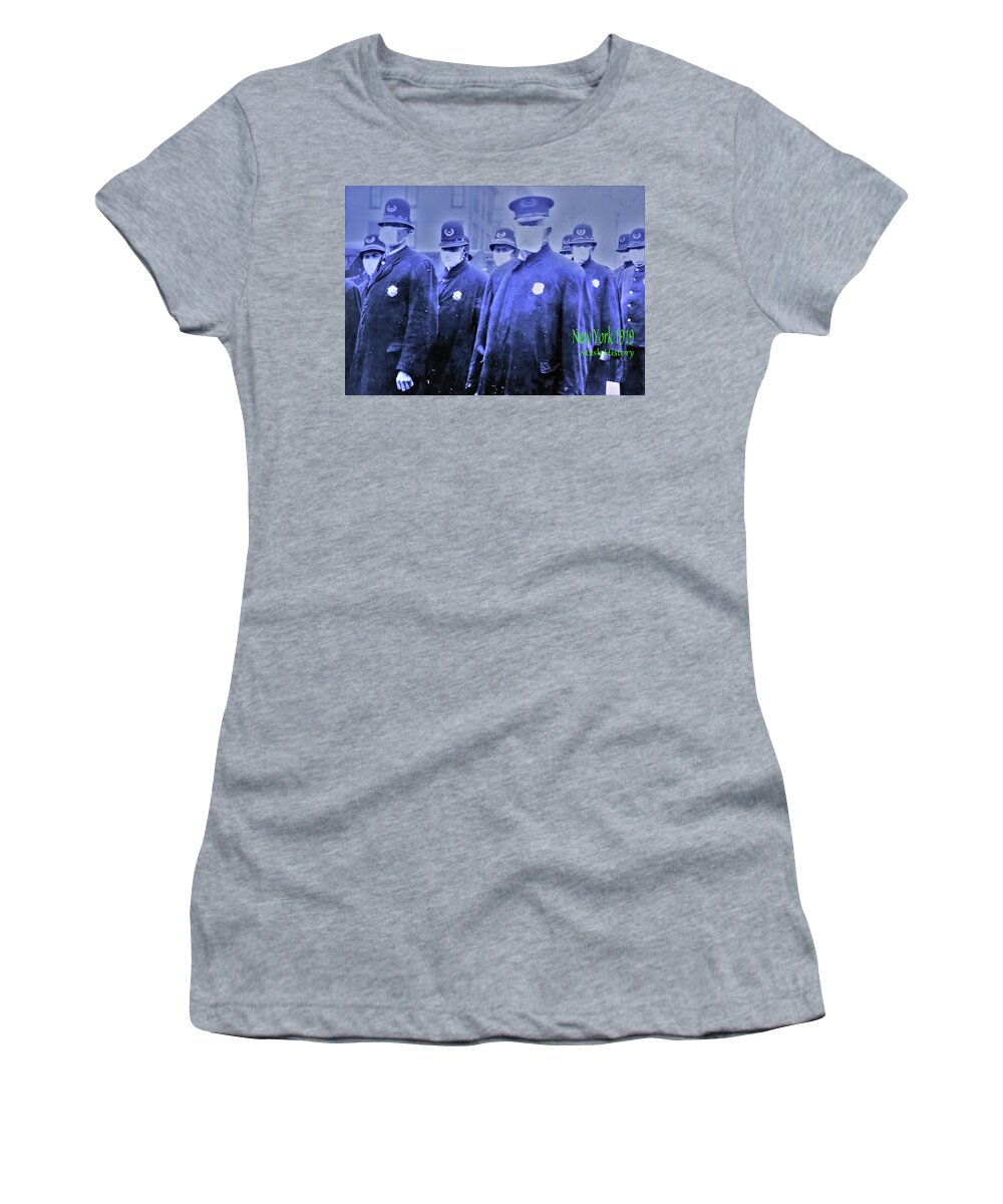 Covvid-19 Women's T-Shirt featuring the photograph Mask History by William Rockwell