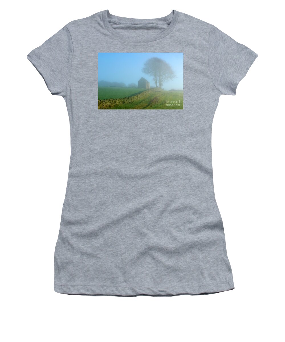 Mist Women's T-Shirt featuring the photograph Matlock Mist by David Birchall