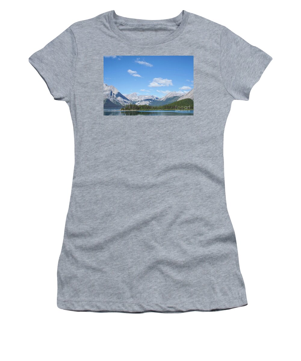 #kananaskis #lake #alberta #canada Women's T-Shirt featuring the photograph Midweek by Jacquelinemari