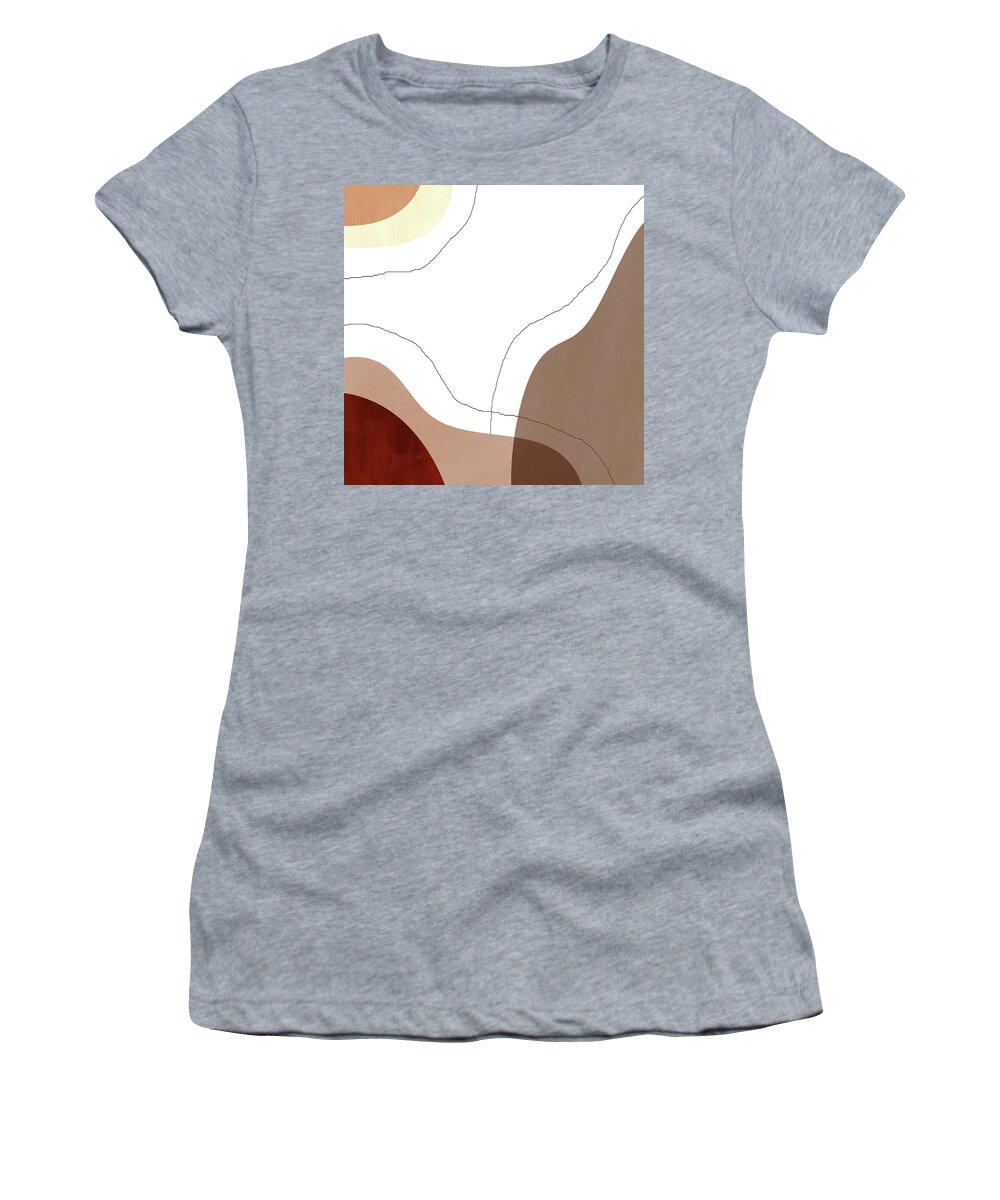 Half Women's T-Shirt featuring the mixed media Minimal 3 by TheMilkyWay SixOneSix