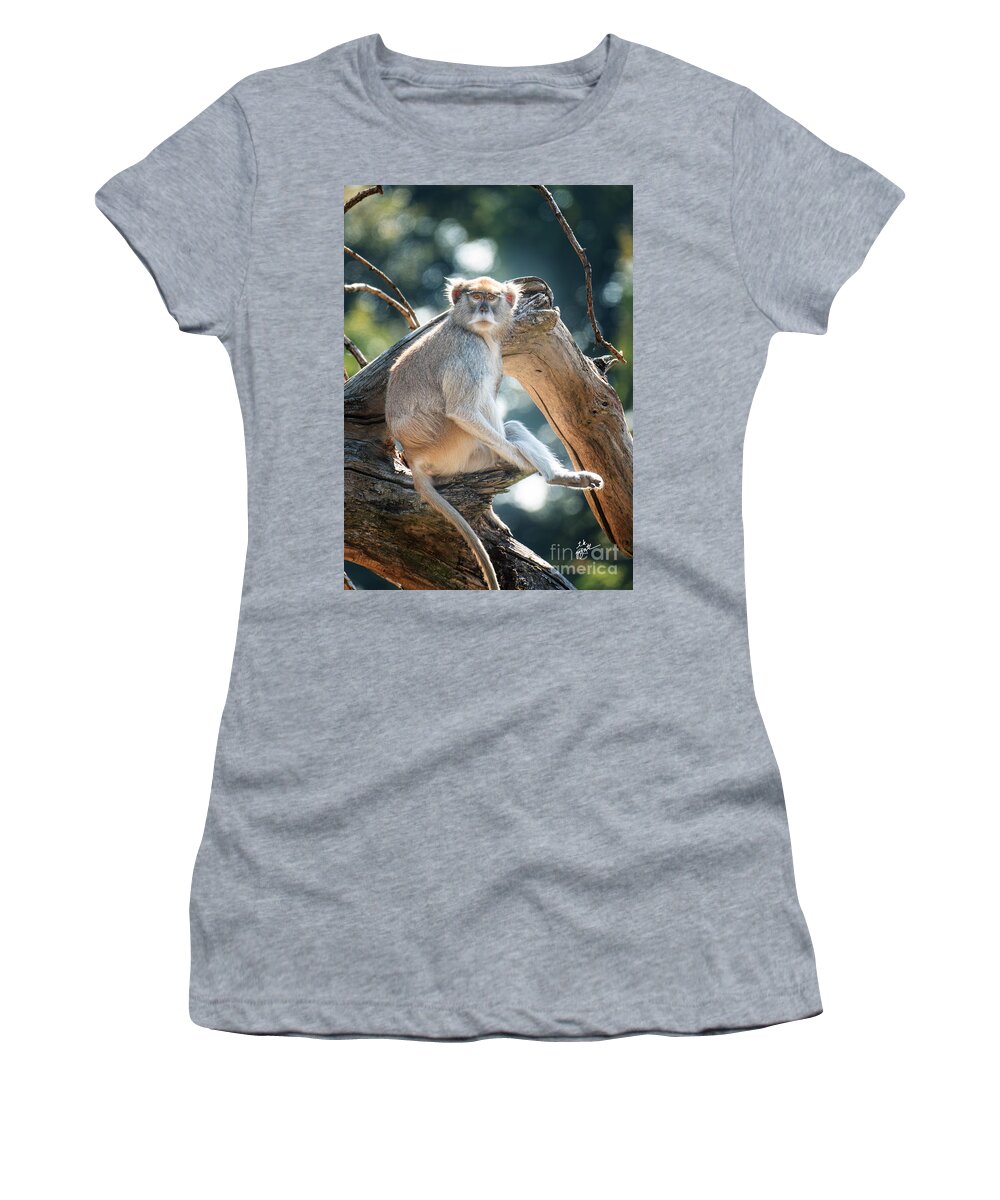 Monkey Women's T-Shirt featuring the photograph Monkey by TK Goforth