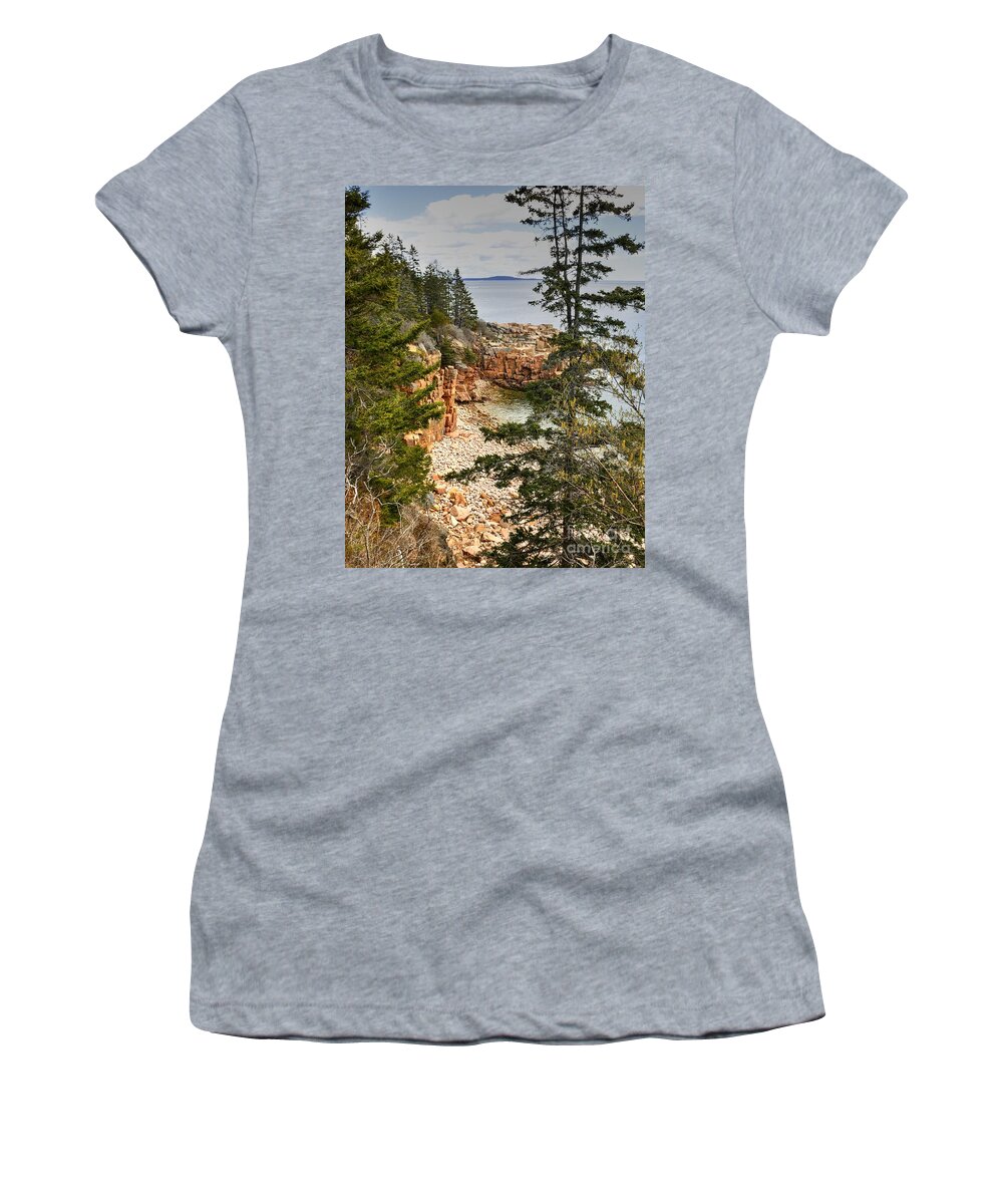 Monument Cove Women's T-Shirt featuring the photograph Monument Cove by Steve Brown