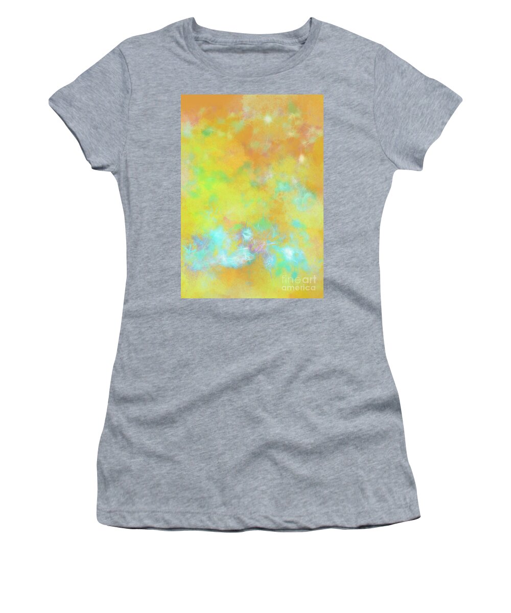 Shaman Moon Women's T-Shirt featuring the digital art Morning Twilight of a New Day by Zotshee Zotshee