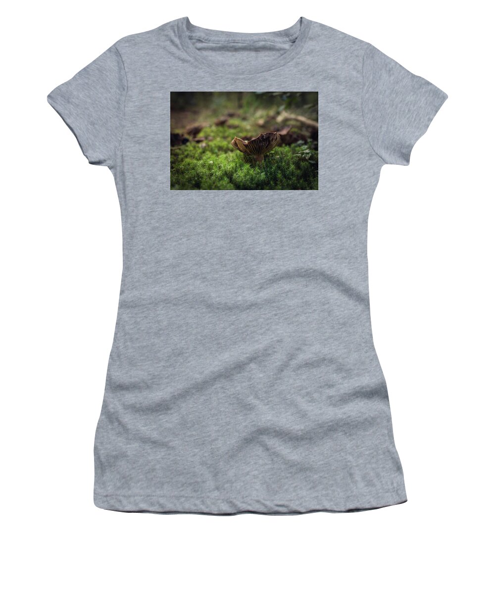 Forest Women's T-Shirt featuring the photograph Mushrooms by Gavin Lewis