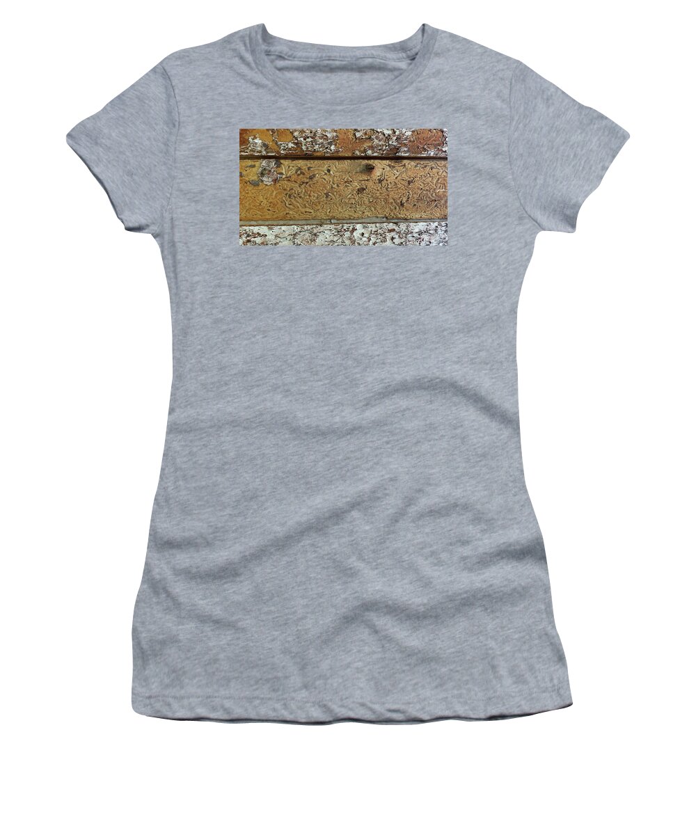Historic Women's T-Shirt featuring the photograph My Neighborhood Estes Textures 2 by Laura Davis