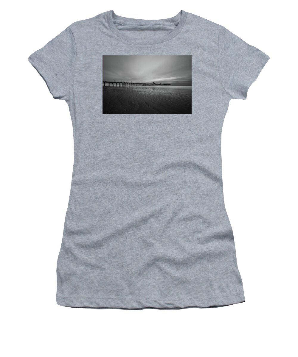 B & W Women's T-Shirt featuring the photograph My Next Apierance by Peter Tellone