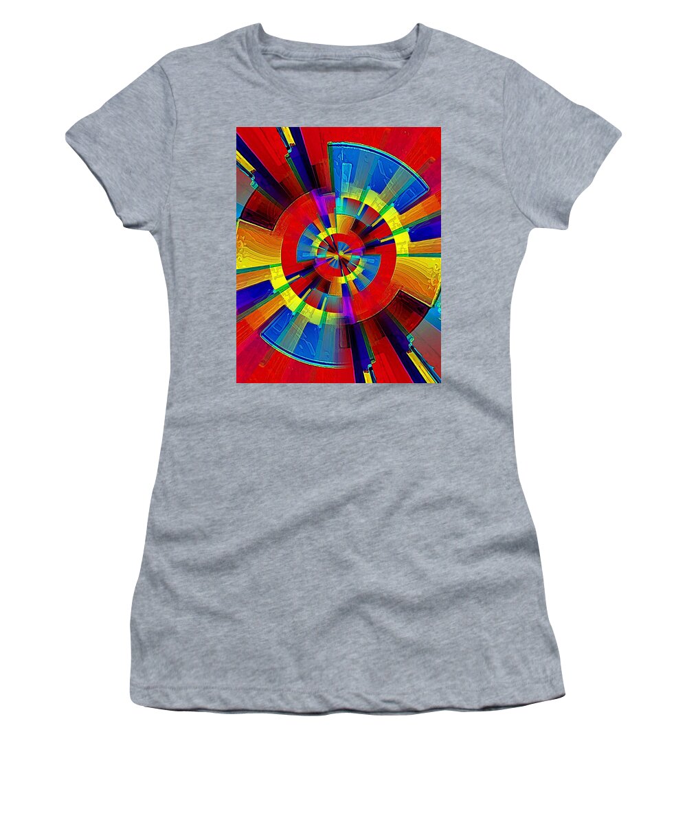Radial Women's T-Shirt featuring the digital art My Radar in Color by David Manlove