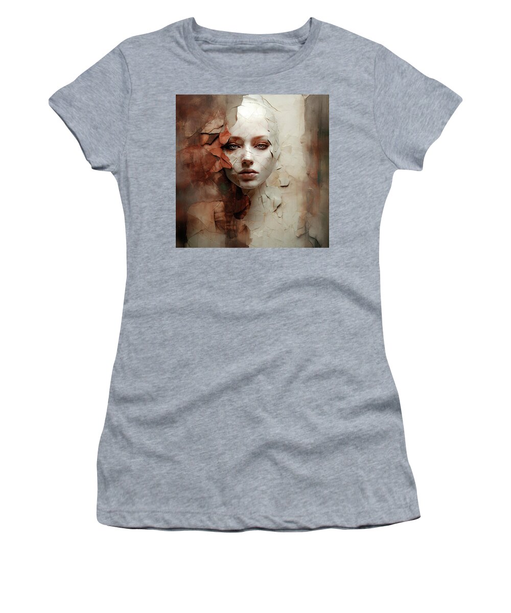 Woman Women's T-Shirt featuring the mixed media My Soul To Keep by Jacky Gerritsen