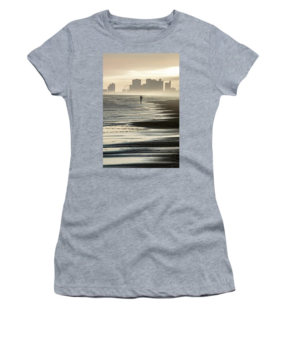 Myrtle Beach Women's T-Shirt featuring the photograph Myrtle Beach by Allen Carroll