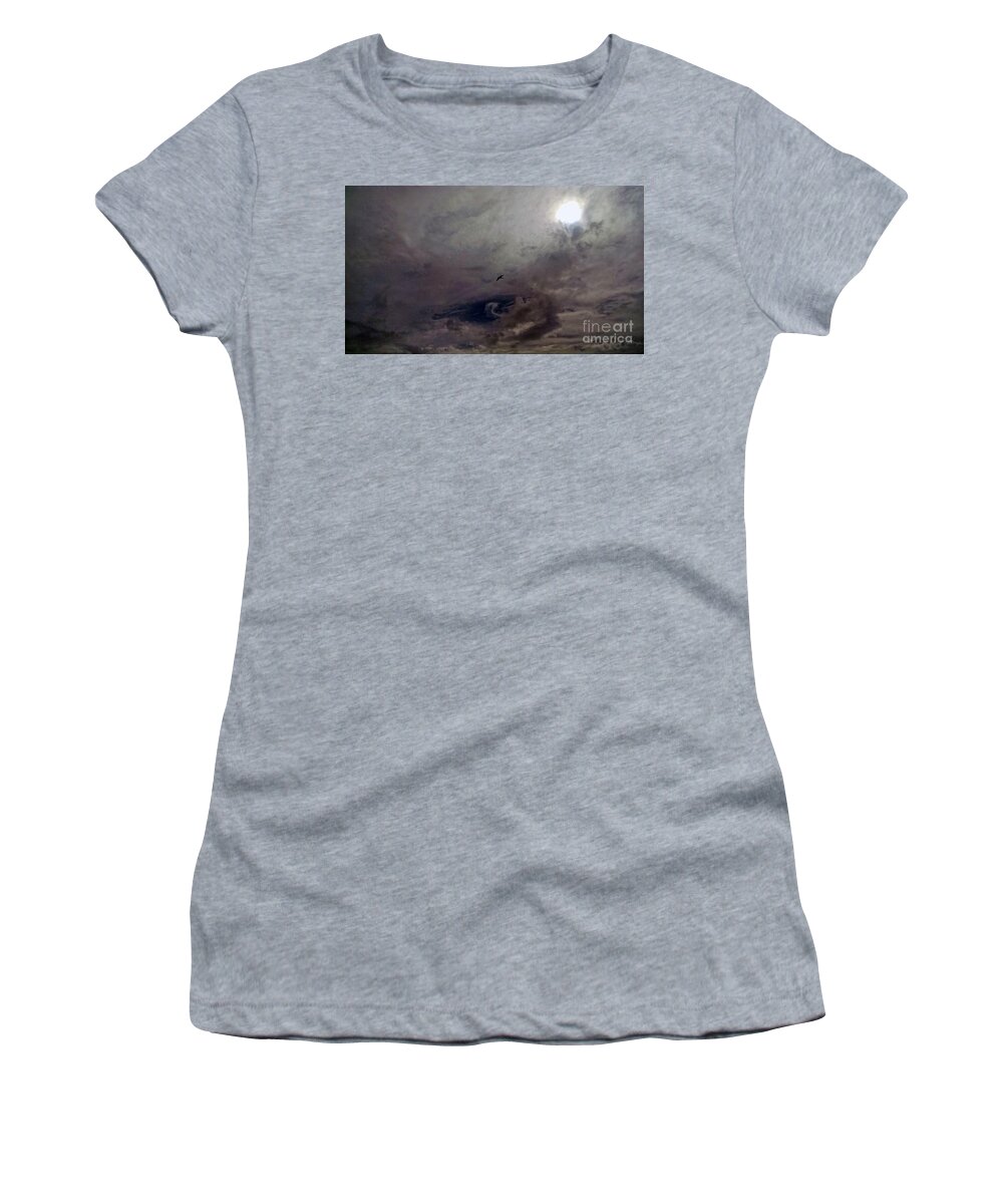 Mystery Women's T-Shirt featuring the photograph Mystery Sky by Roberta Byram
