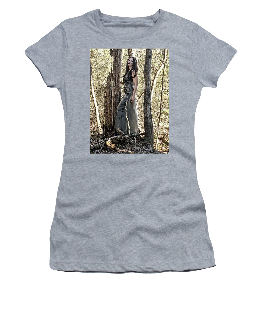 Woman Women's T-Shirt featuring the digital art Nancy 8 by Mark Baranowski