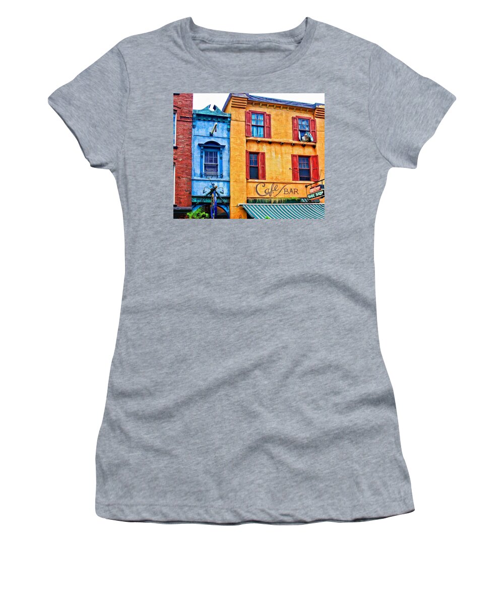 Halifax Women's T-Shirt featuring the photograph Narrowest house in Nova Scotia #2 by Tatiana Travelways