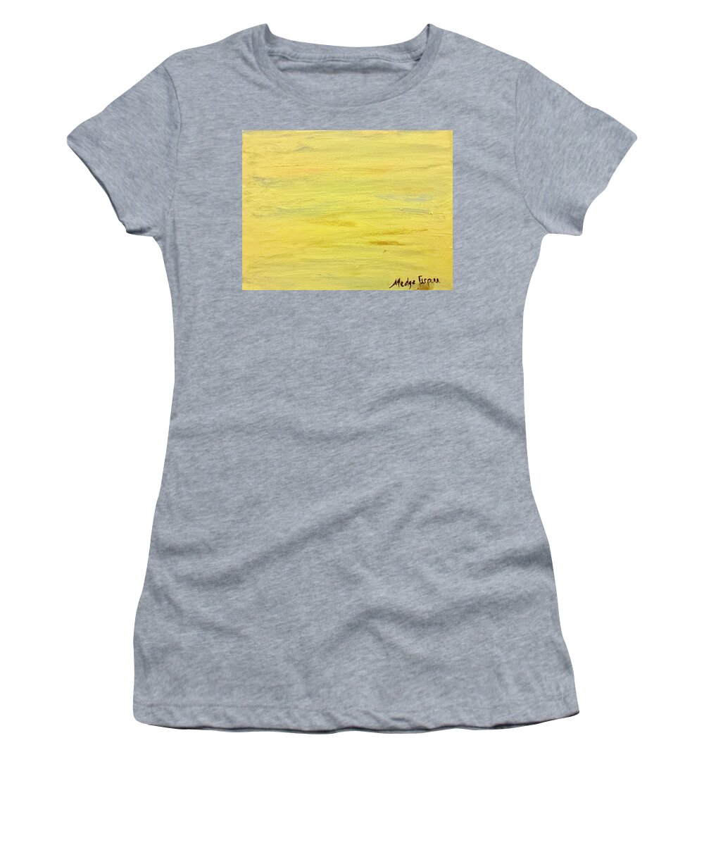 Natural Women's T-Shirt featuring the painting Natural by Medge Jaspan